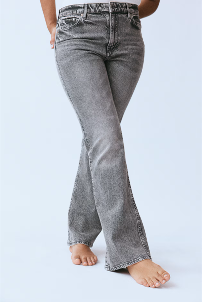 STEEL GRAY HIGH-RISE BOOTCUT JEANS WITH COMFORT STRETCH π©Άπ