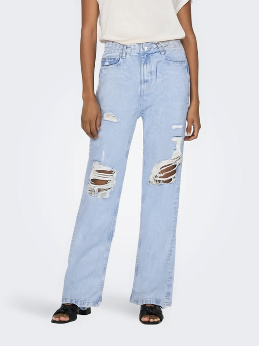 Distressed Baggy Mom Fit Jeans π