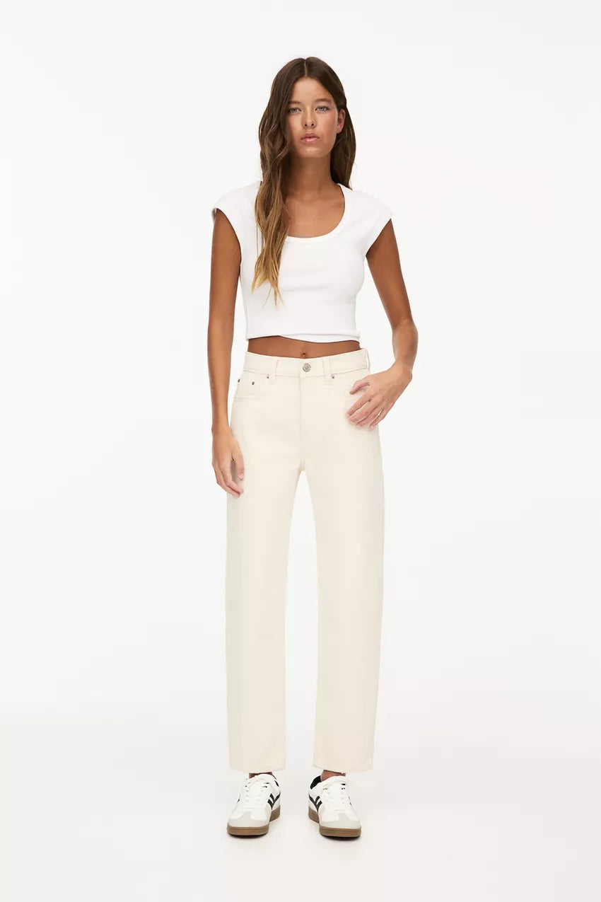 Mom Fit White Jeans 👖