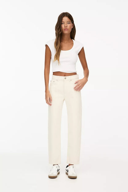 Mom Fit White Jeans 👖