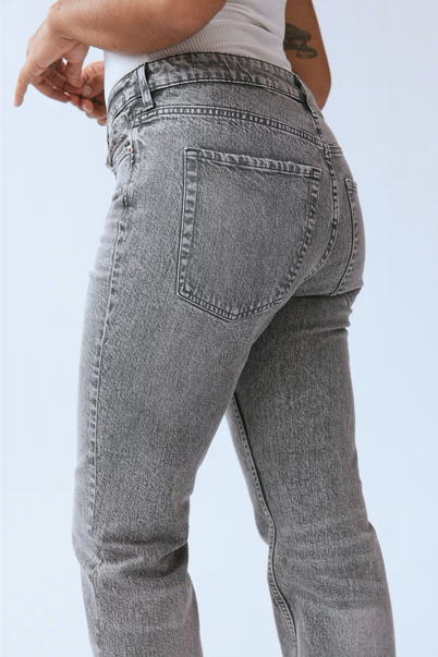 STEEL GRAY HIGH-RISE BOOTCUT JEANS WITH COMFORT STRETCH 🩶👖