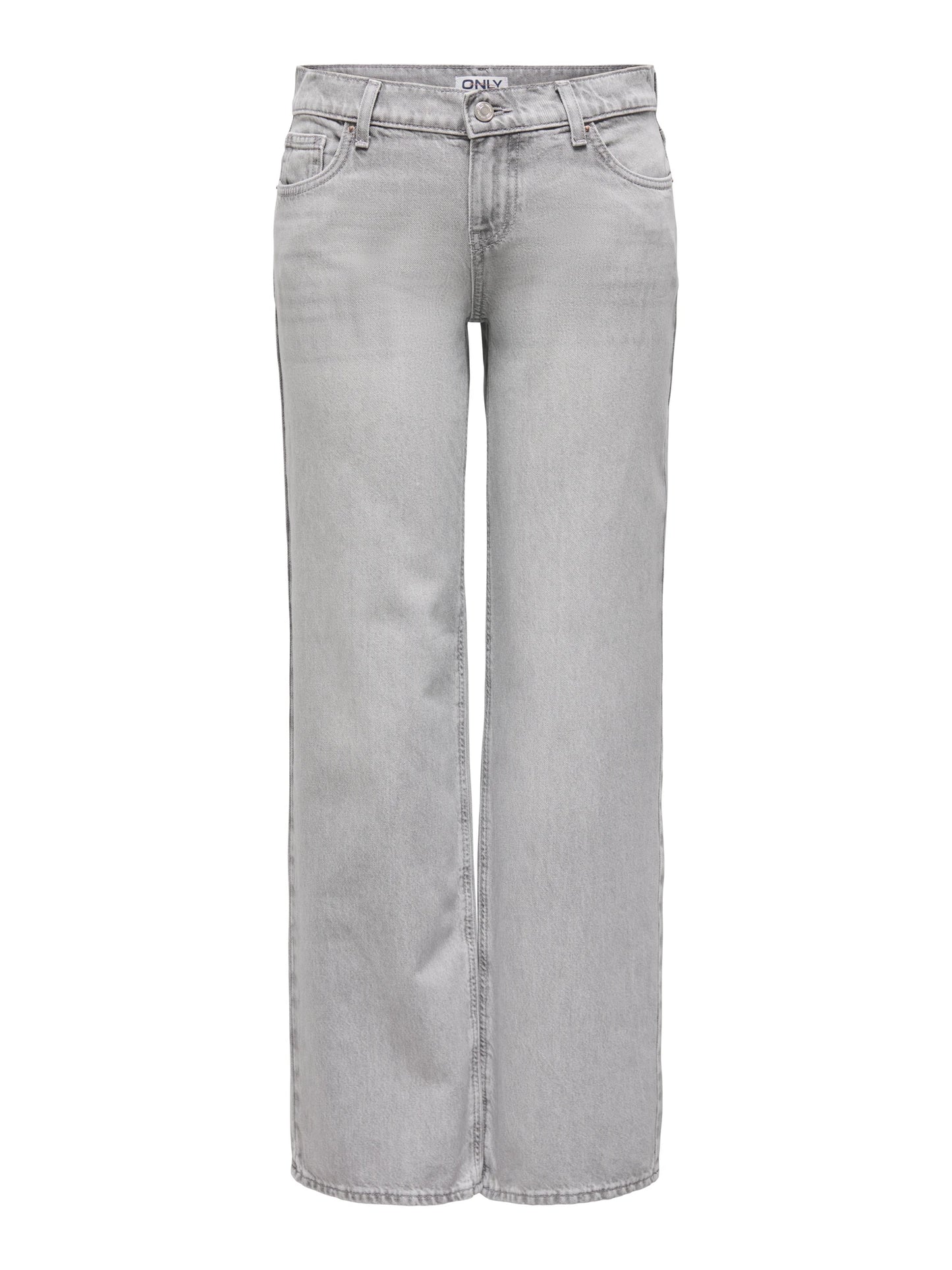 WIDE LEG GRAY COLOR, HIGH RISE JEANS