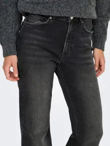 COMFY BOOTCUT,DEISEL BLACK WITH HIGH RISE WAIST.