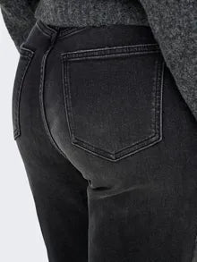 COMFY BOOTCUT,DEISEL BLACK WITH HIGH RISE WAIST.